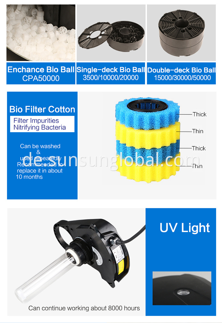 Sunsun Fish Pond Biological Bio Biobe Canister Filter